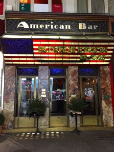 Originally called the Kärntner Bar, The American Bar was just around the corner from our hotel. True to its name, it was filled with Americans.