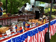 Grilled burgers, dogs, and McDonald's French fries -- what could be more American?
