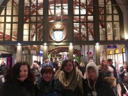 In Gothenburg's gorgeous train station, the whole family has assembled beneath the Tre Kronor -- the three crowns on the blue medallion that is the national symbol of Sweden.